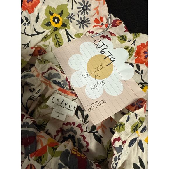 Velvet By Graham And Spencer Dress Women’s Medium Multicolor Floral Sleeveless - Picture 3 of 5